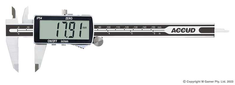 200mm Dualscale Large Screen Digital Caliper Rechargeable AC-106-008-11