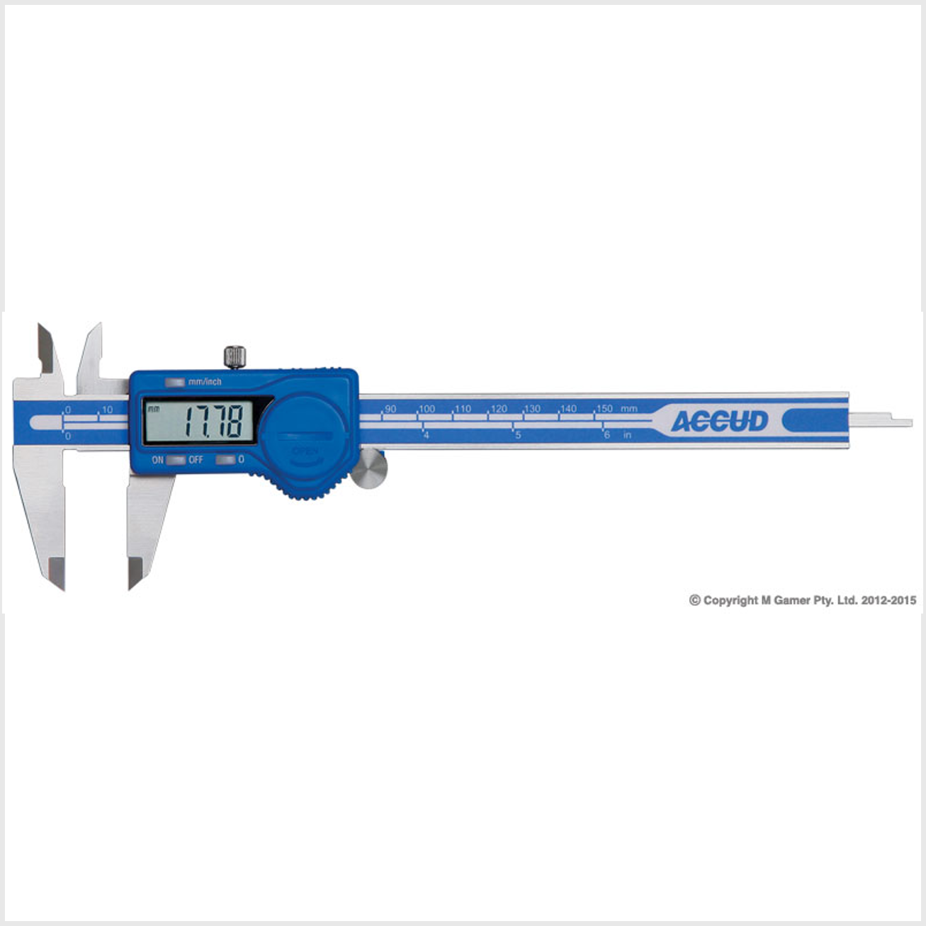 150mm Dual Scale Digital Caliper AC-111-006-12 - MQTooling