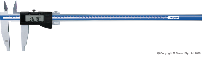 600mm Dual Scale Long Jaw Digital Caliper - MQTooling