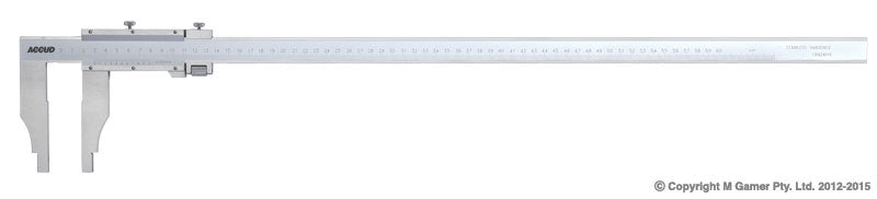 0-500mm/0-20" Vernier Caliper, Jaw Length 100Mm AC-127-020-11