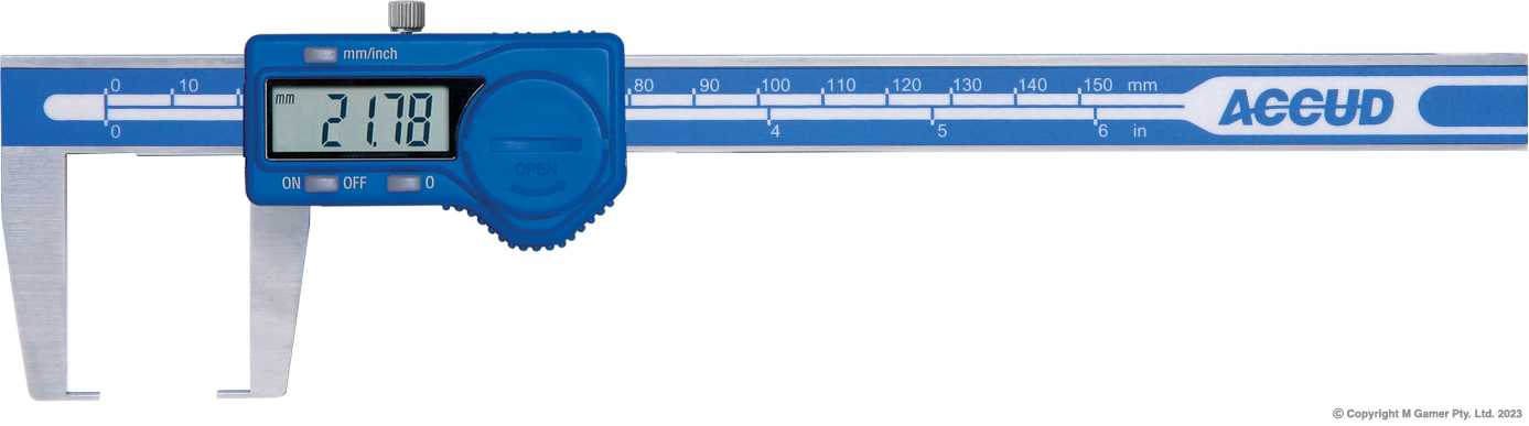 0-150mm/0-6" Digital Outside Neck Caliper AC-133-006-11