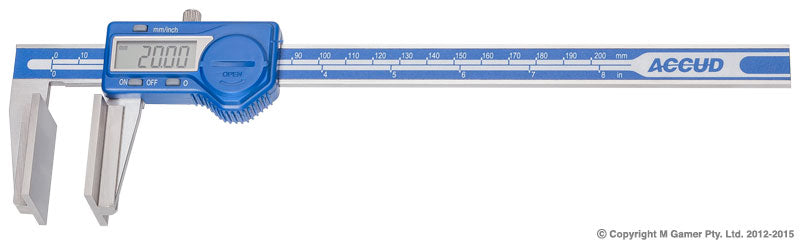 200mm Digital Caliper with Large Measuring Faces - MQTooling
