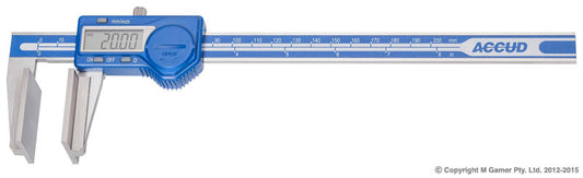 200mm Digital Caliper with Large Measuring Faces - MQTooling