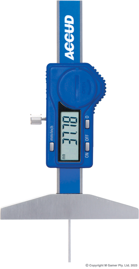 0-50mm/0-2" Mini Digital Depth Gage With Round Bar AC-194-002-11
