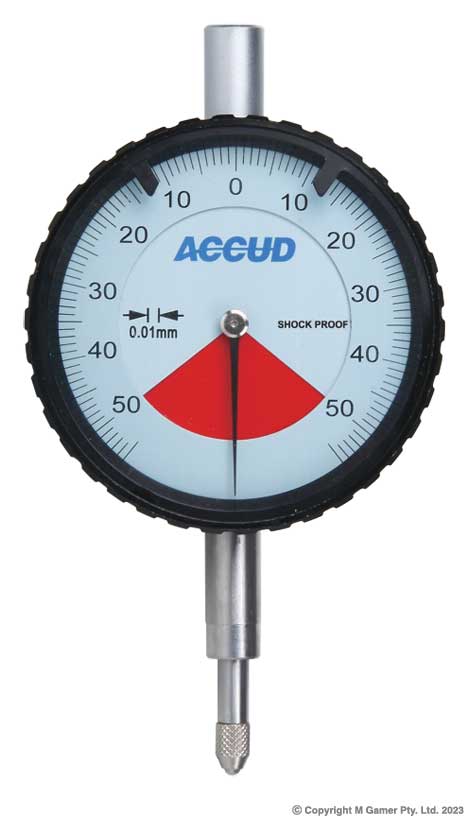 1mm One Revolution Dial Indicator, Lug Back AC-232-001-11 - MQTooling