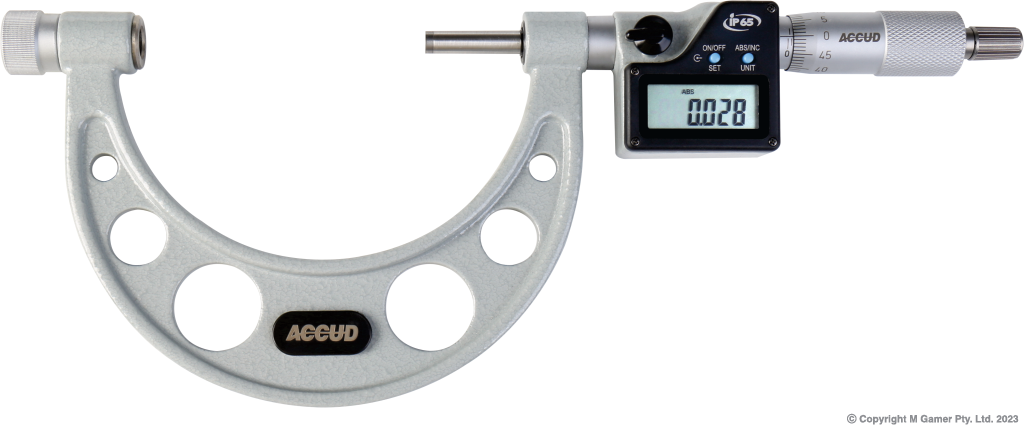 0-150mm/0-6" Digital Outside Micrometer With Interchangeable Anvils AC-315-006-01