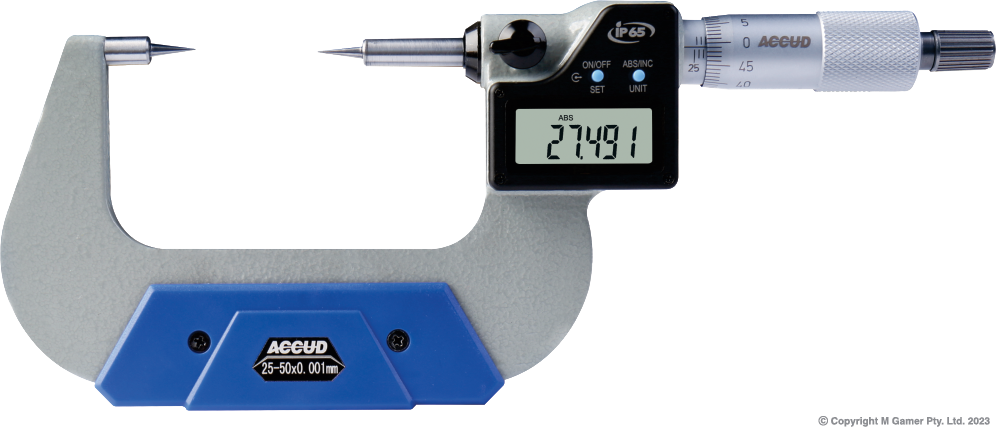 25mm Digital Outside Point Micrometer - MQTooling