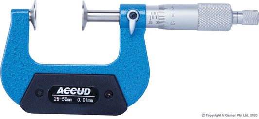 25-50mm Outside Disk Micrometer - MQTooling