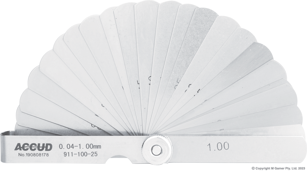 0.04-1.00mm Feeler Gauge, Length 75Mm AC-911-100-25