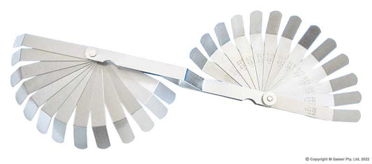 Dual Scale Angled Feeler Gauge - 0.127-0.762 mm AC-919-030-26