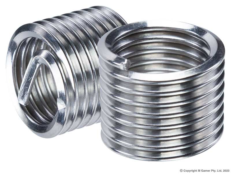 M8 x 1.25 Stainless Steel Threaded Inserts