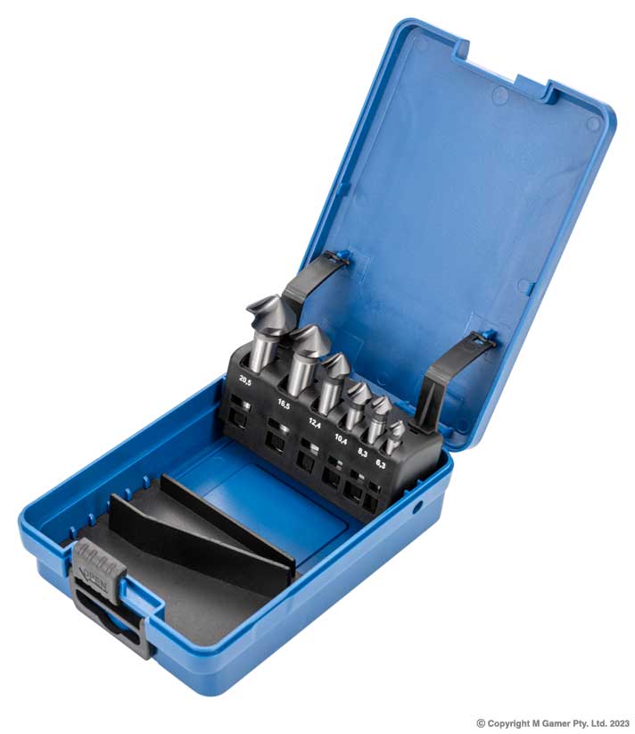 90° Arc Flute Countersinks 6 Piece Set H-11-040-S01