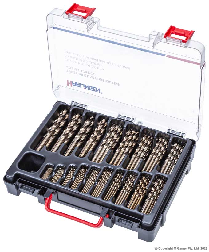 170 Piece Cobalt/HSS Twist Drill Set H-11-275-003