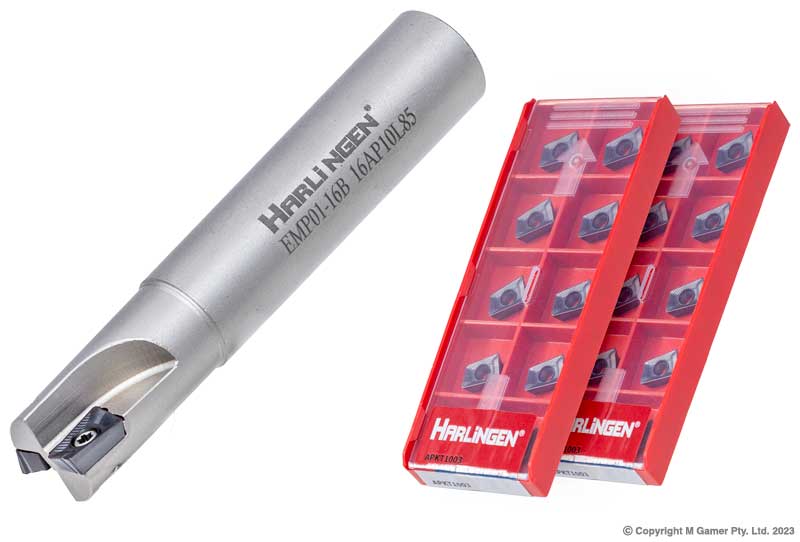 90° APKT Indexable Nickel Plated Carbide End Mill Set H-11-373-S40