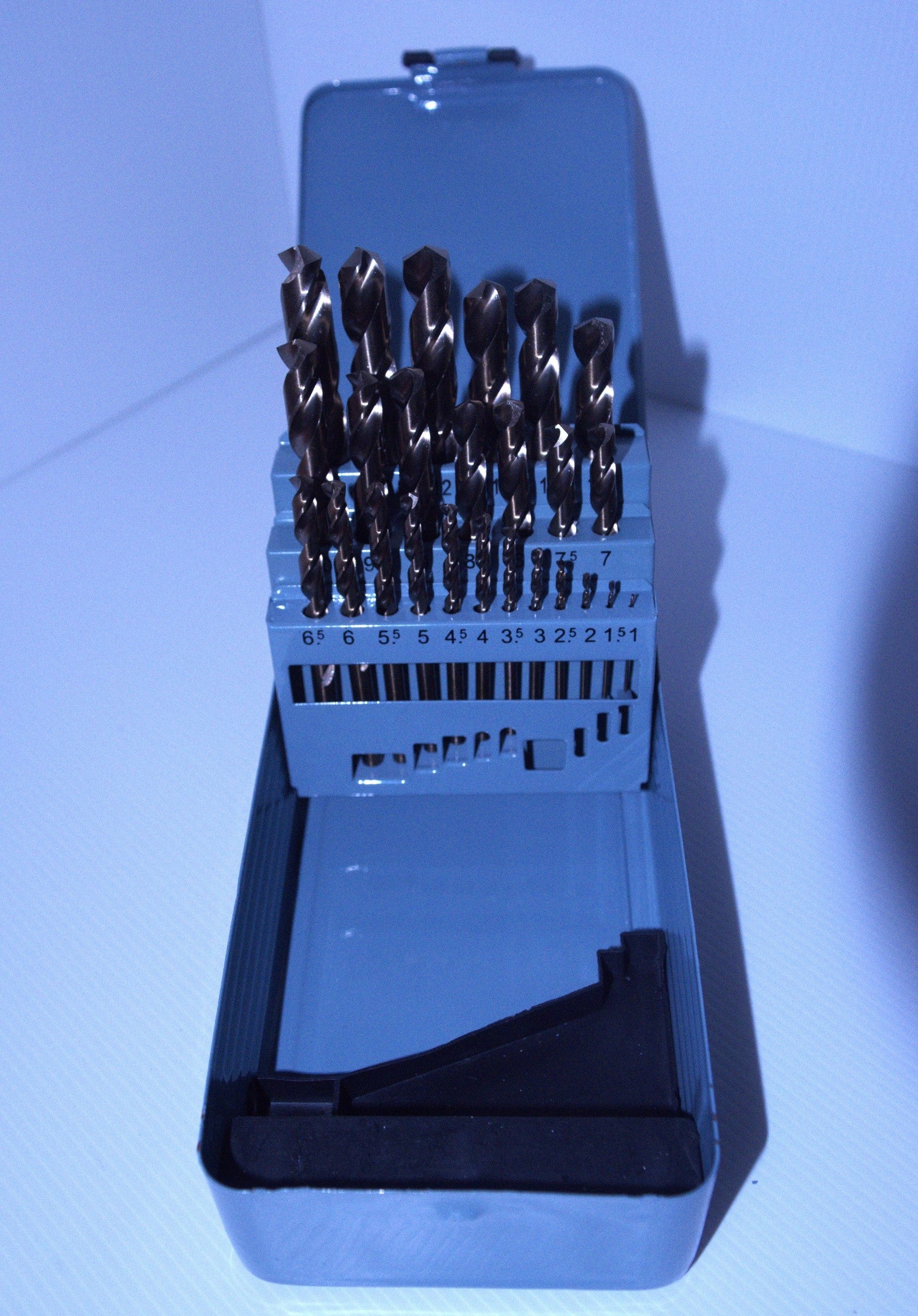 25pcs/set(1.0-13x0.5) metal box Cobalt Jobber Length Drill Bit Set KS-007 - MQTooling