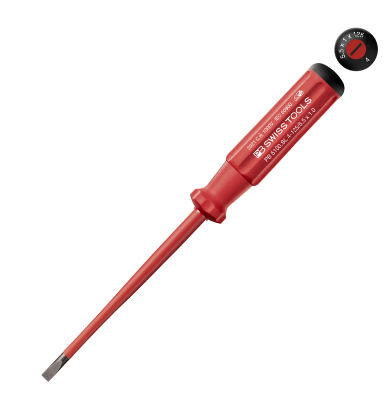 PB Swiss PB 5100.SL 2-100/3.5 VDE Slim slotted screwdriver - MQTooling