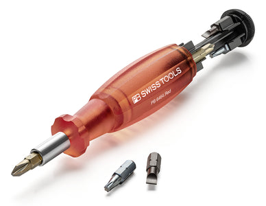 PB6464.Red Insider – Pocket Tool with integrated bit magazine and 8 Precision Bits C6 - MQTooling