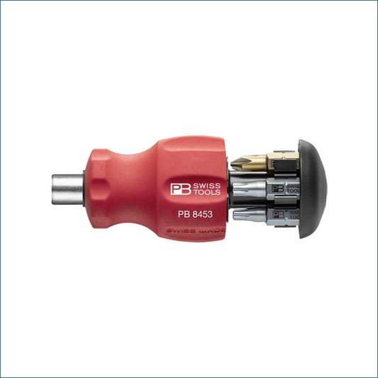 PB 8453 Insider Stubby – Pocket Tool with integrated bit magazine and 6 Precision Bits C6