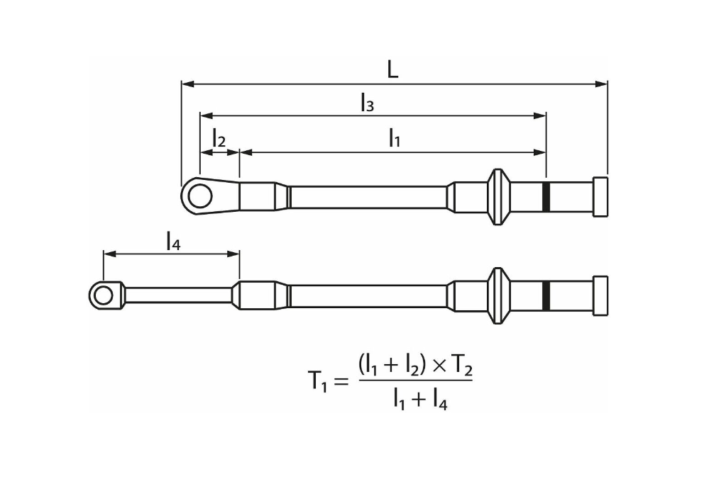 Torque wrench base unit without scale without plug-in head, maximum torque: 50N·m 657450 50