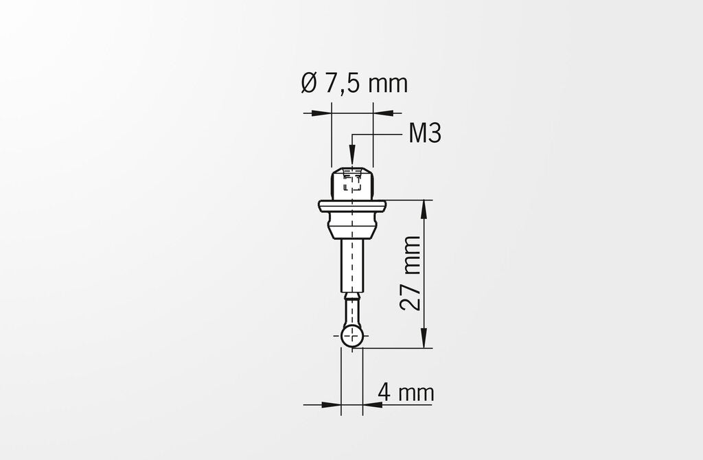 Short probe tip HAIMER 80.362.00