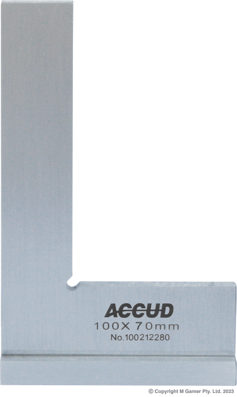250x165mm 90° Flat Edge Square with Wide Base AC-842-010-10 - MQTooling
