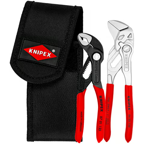 00 20 72 V01 Mini pliers set In belt tool pouch 1 x 86 03 150, 1 x 87 01 125 - MQTooling