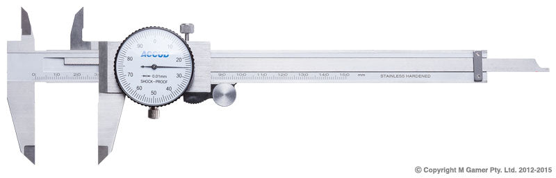 150mm Metric Dial Caliper - MQTooling