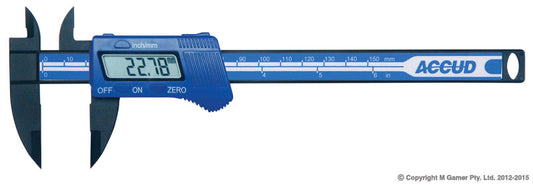 150mm Plastic Digital Caliper - MQTooling