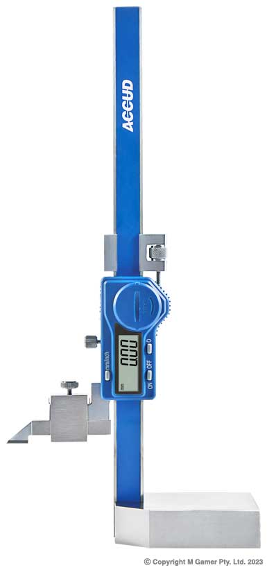 150 mm Carbide Tipped Digital Dualscale Mini Height Gage AC-183-006-12