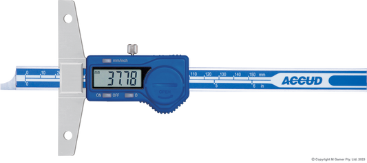 0-150mm/0-6" Digital Depth Caliper With Holes AC-191-006-11