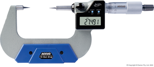 25mm Digital Outside Point Micrometer - MQTooling