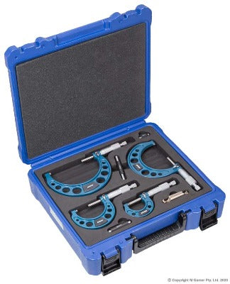 100mm Metric Outside Micrometer 4 Piece Set - MQTooling