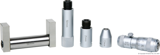 50-300mm Metric Tubular Inside Micrometer Set - MQTooling