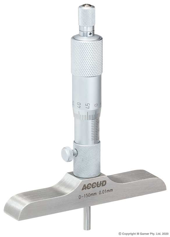 0-25mm Depth Micrometer, Base 63X17Mm AC-391-001-02 - MQTooling