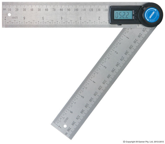 360° Protractor & 200mm Combination Ruler