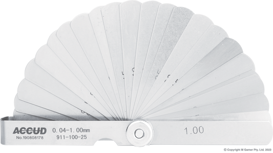 0.04-1.00mm Feeler Gauge, Length 75Mm AC-911-100-25