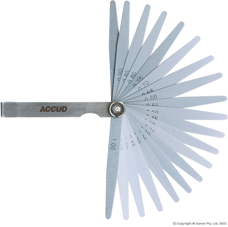 0.02 - 1.00mm Feeler Gauge, Length 100Mm AC-912-100-17