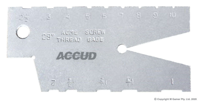 29° ACME Thread Gauge AC-927-008-01 - MQTooling