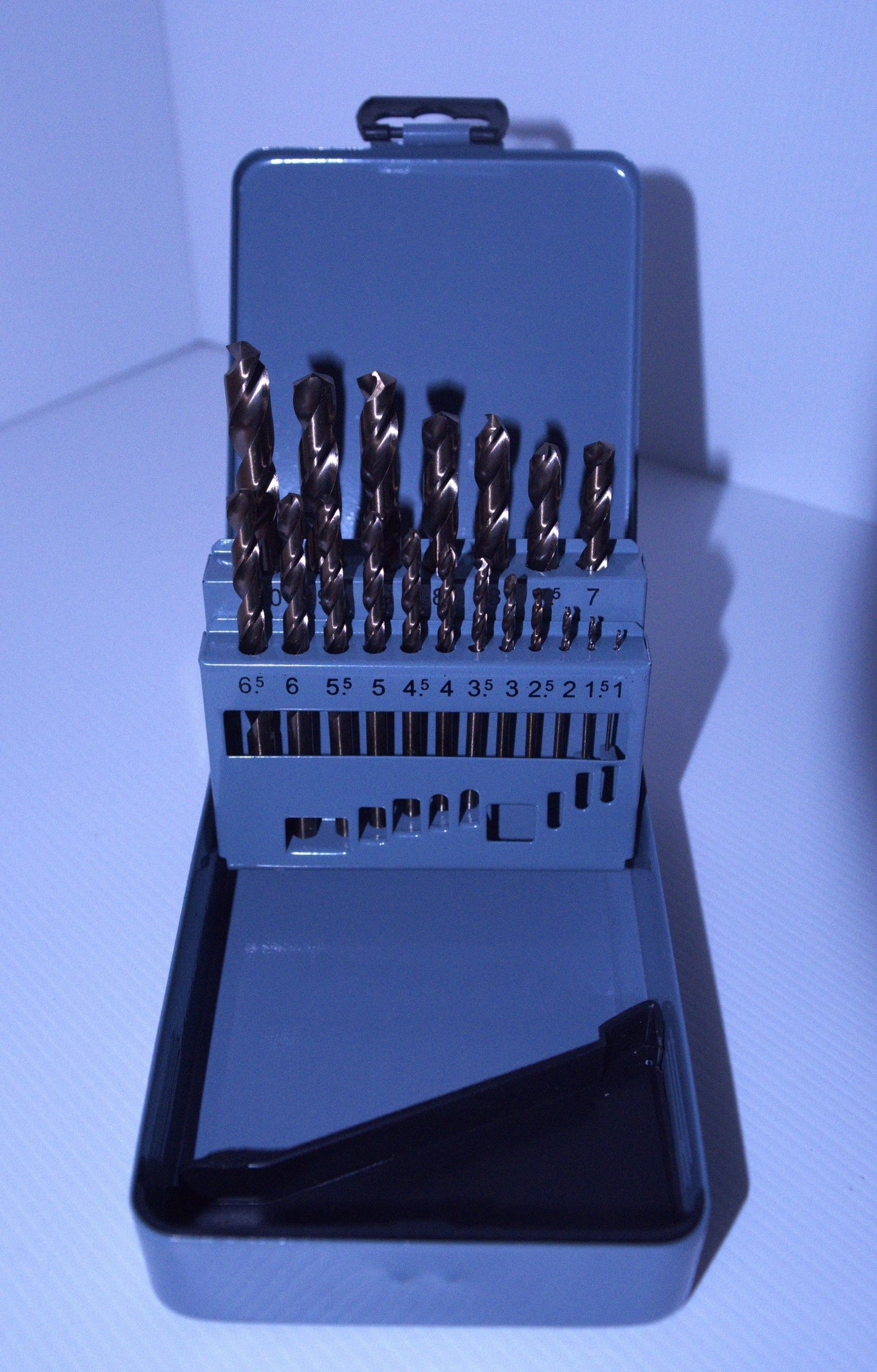 29pcs/set(1/16-1/2x1/64") "huot" metal box Cobalt Jobber Length Drill Bit Set KS-006