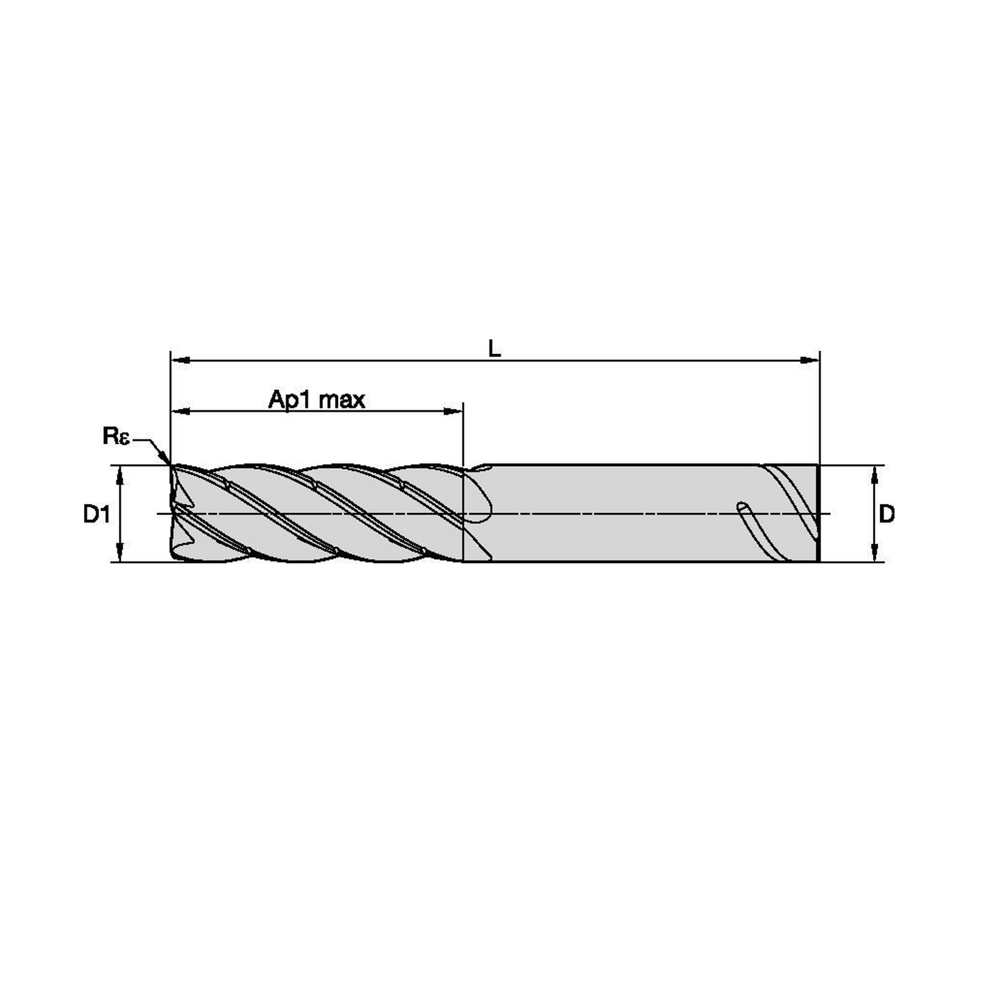 12X36X87 R0,5 SL ENDMILL KOR5 6665610